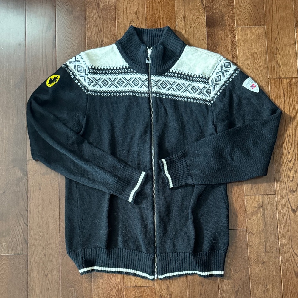 Dale of Norway Norweigian Wool Zip-Up Sweater